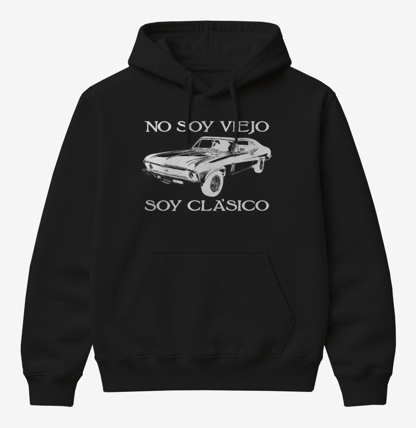 Poleron Canguro básico No soy Viejo