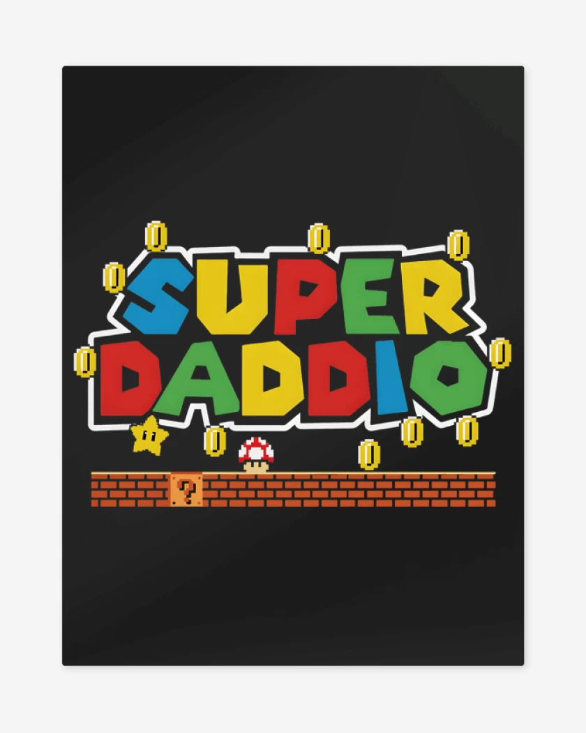 Print metalico Negro de Super Daddio