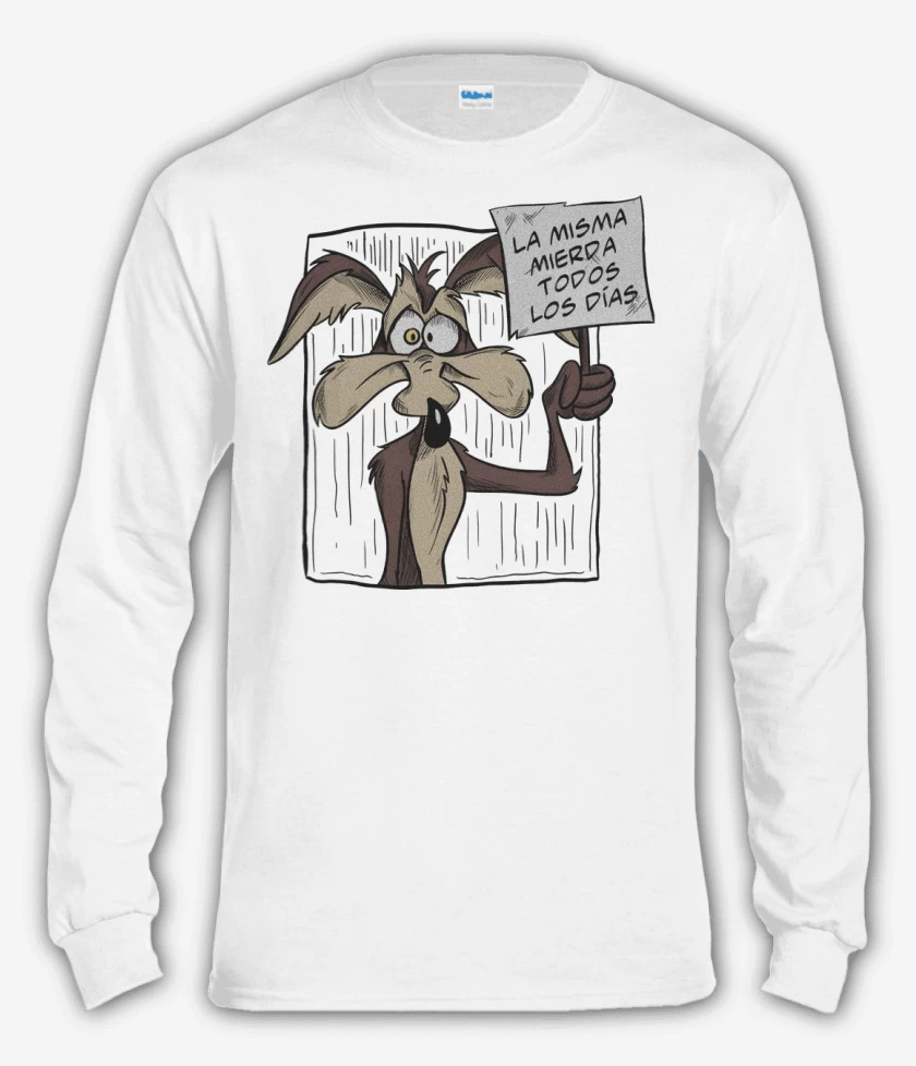 Polera manga larga Blanco de La Misma Mierda...