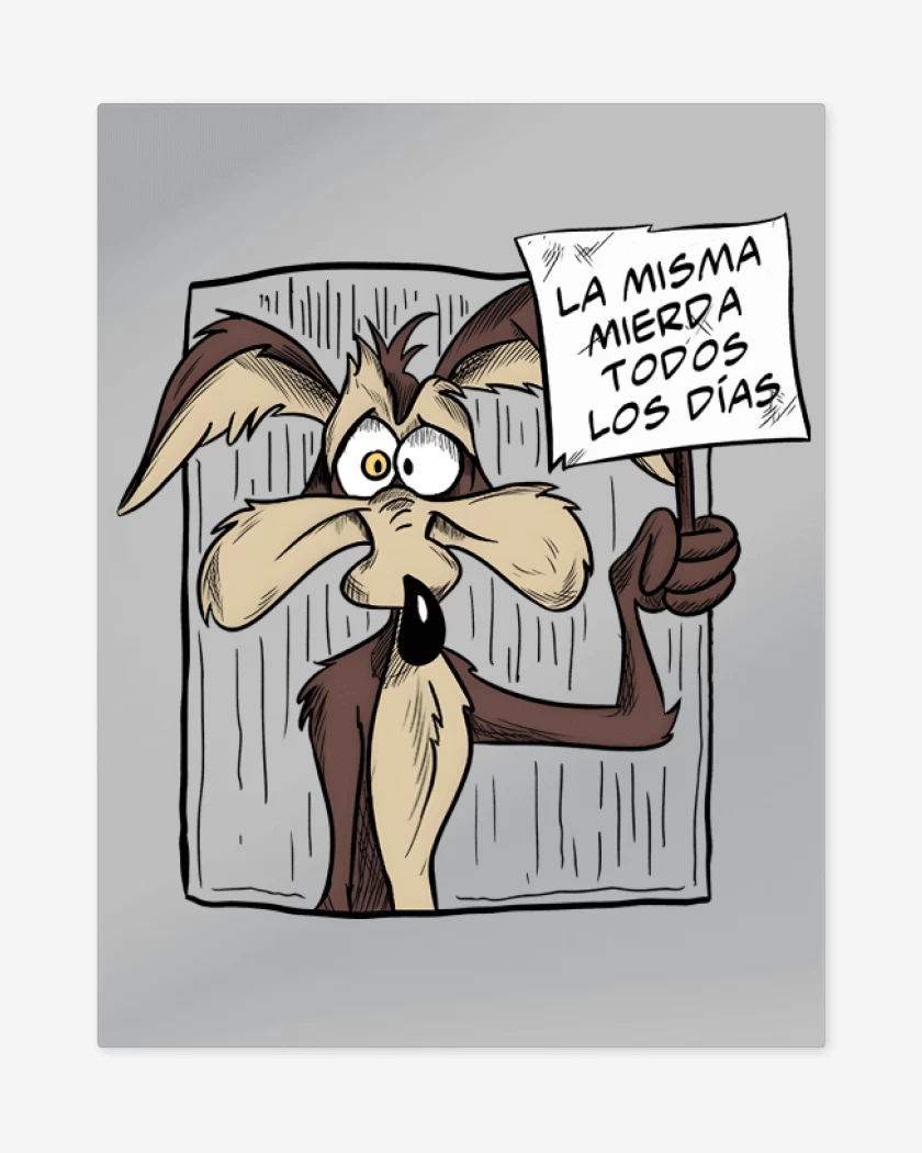 Print metalico La Misma Mierda...