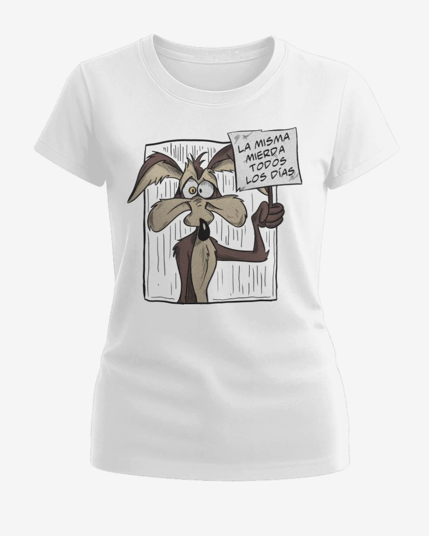 Polera de Mujer Blanco de La Misma Mierda...
