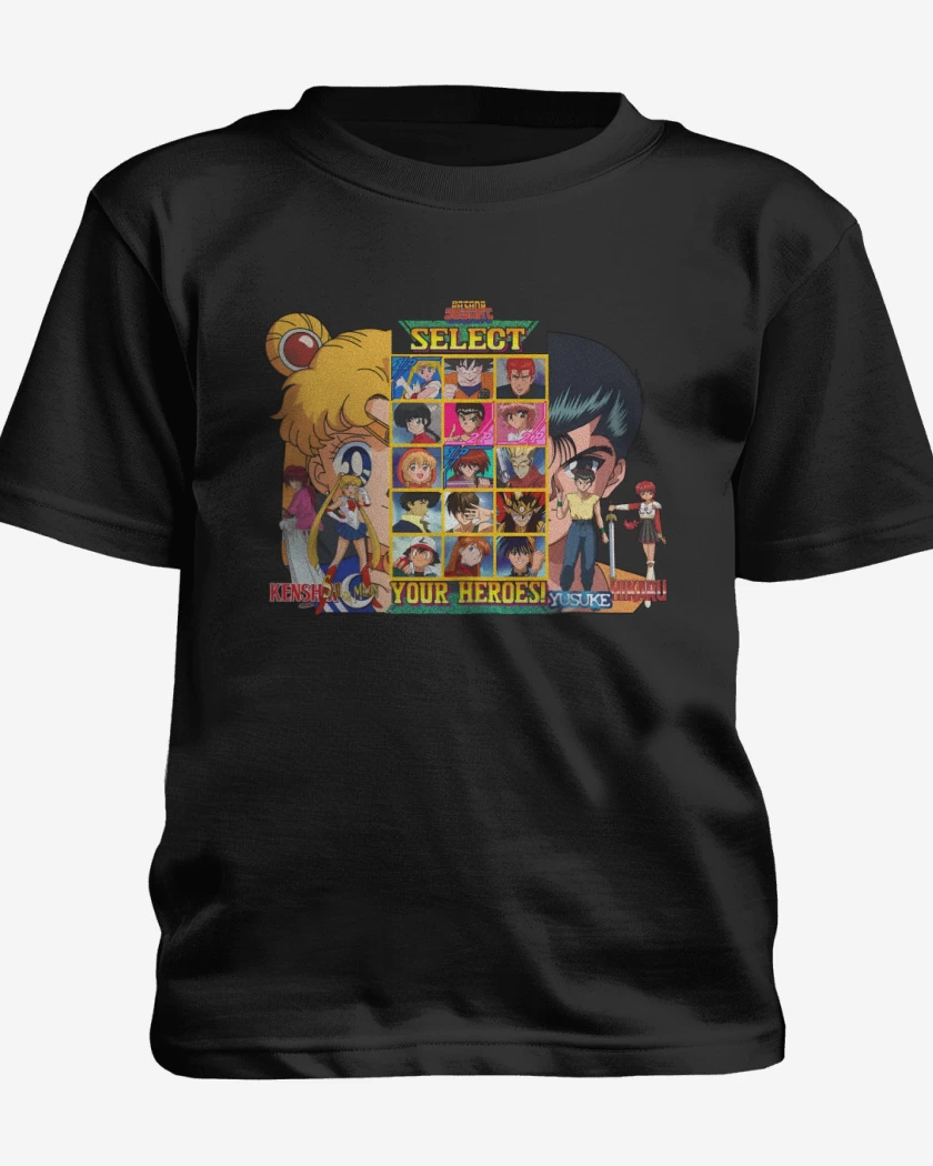 Polera de niño Blanco de Anime Heroes