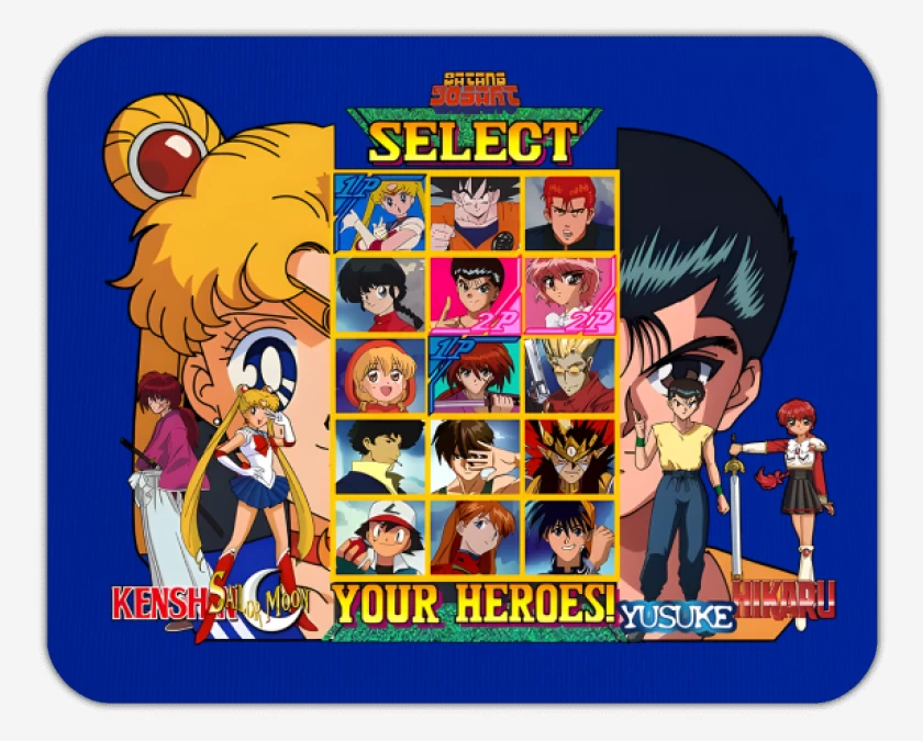 Mousepad Anime Heroes