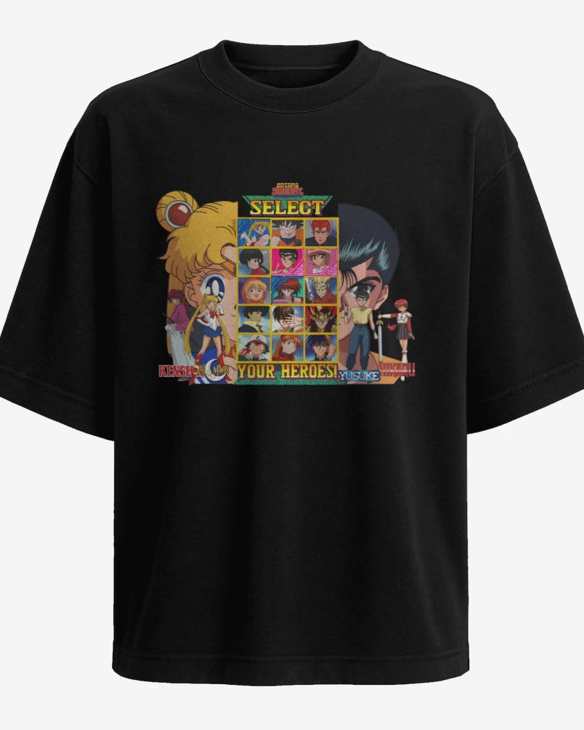 Polera Oversize Anime Heroes