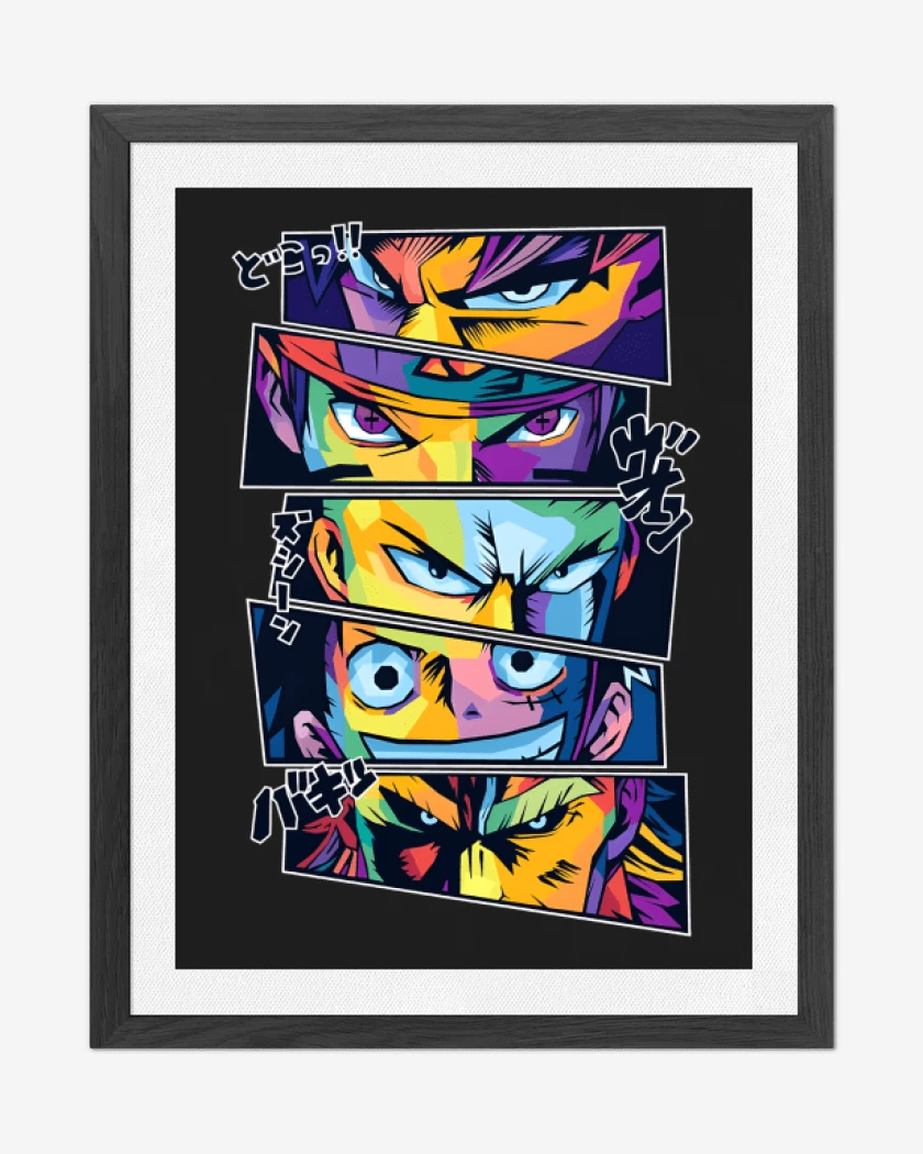 Cuadro decorativo Negro de Anime leyendas