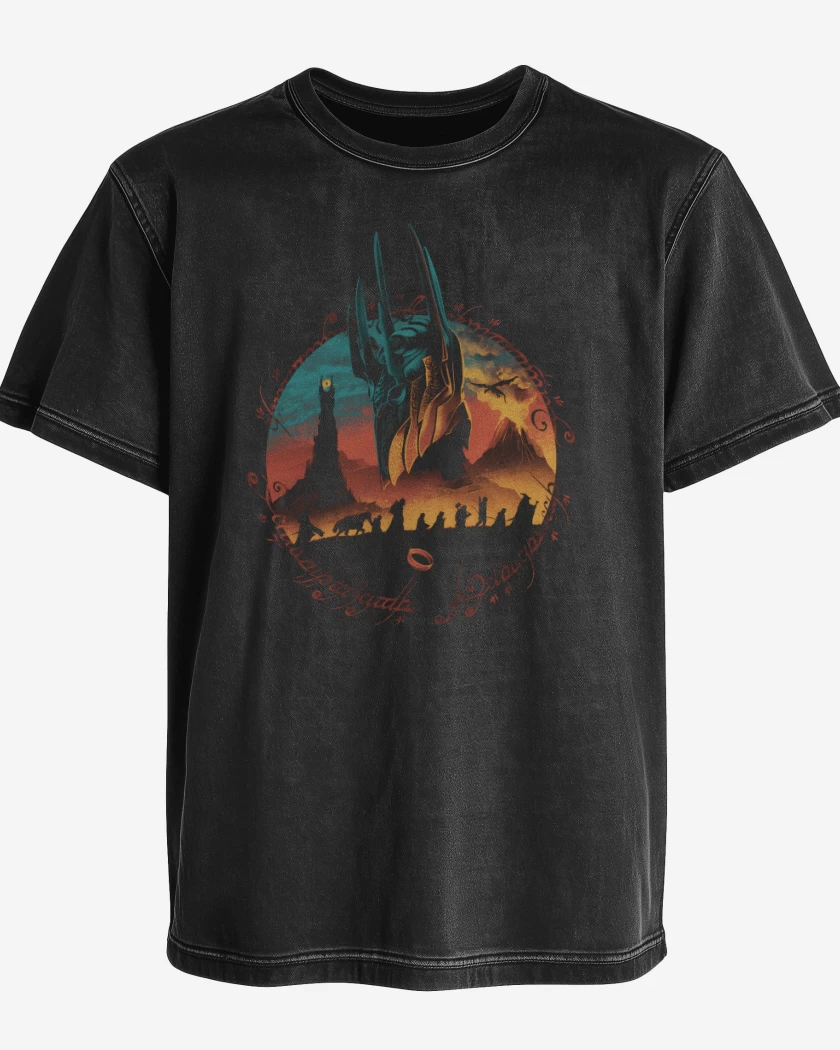 Polera desgastada Comunidad del anillo