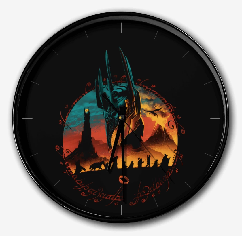 Reloj Negro de Comunidad del anillo