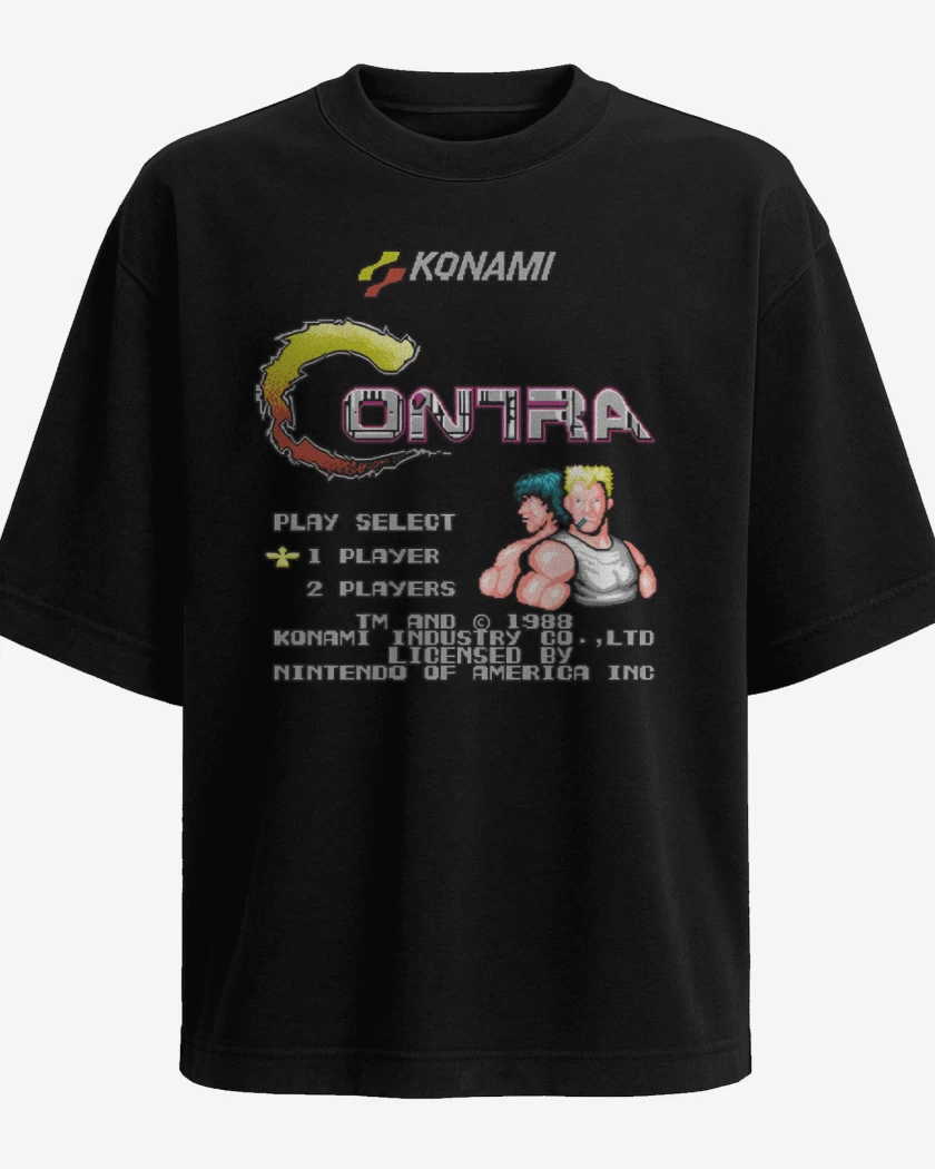 Polera Oversize Negro de Contra