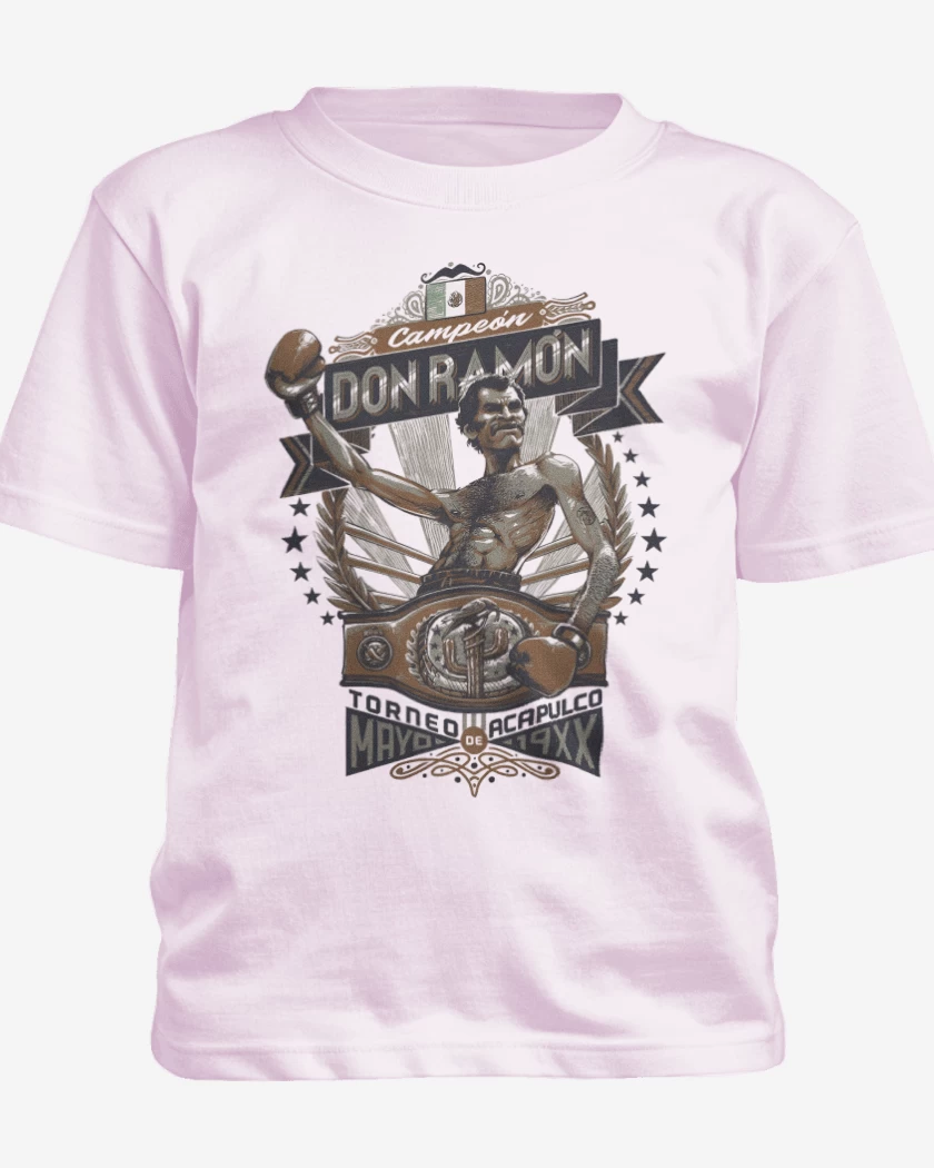 Polera de niño Rosa Pastel de El mejor boxeador