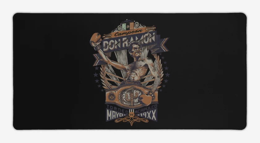 Mouse pad Gamer Negro de El mejor boxeador