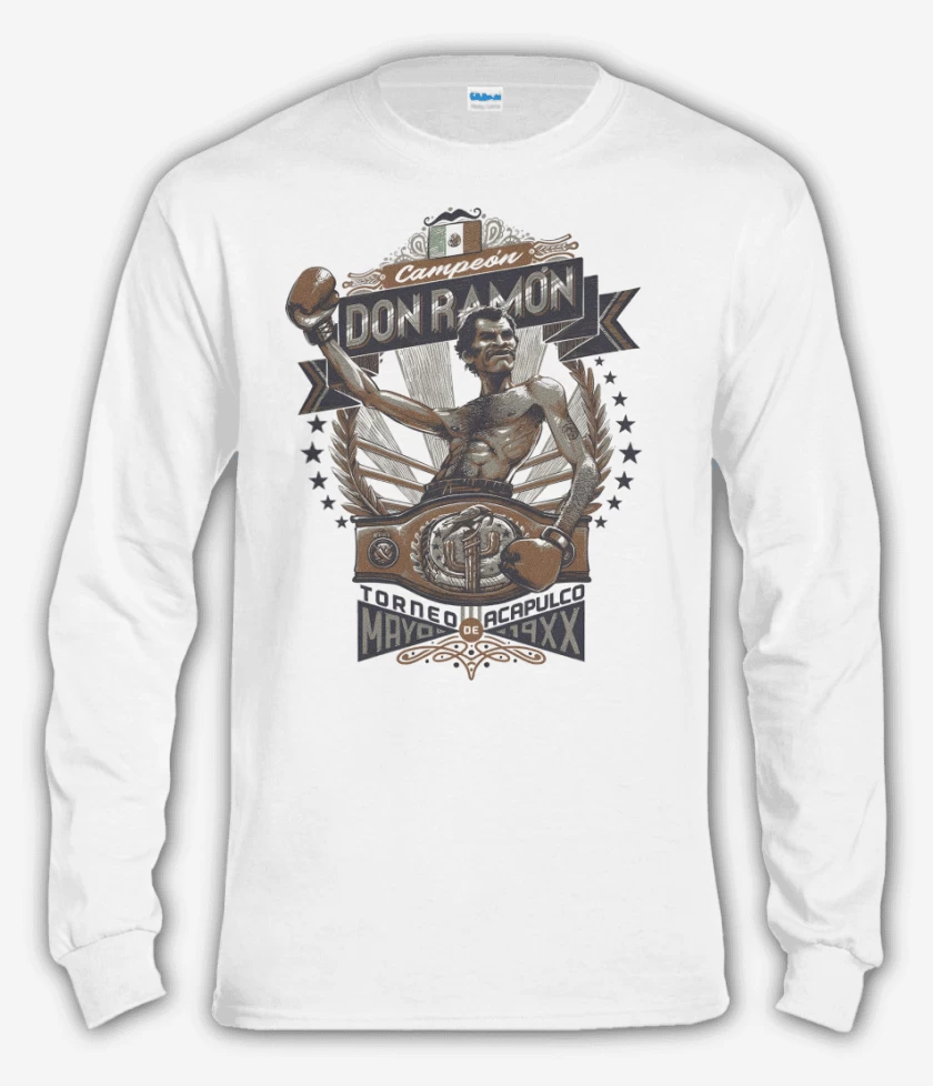 Polera manga larga El mejor boxeador