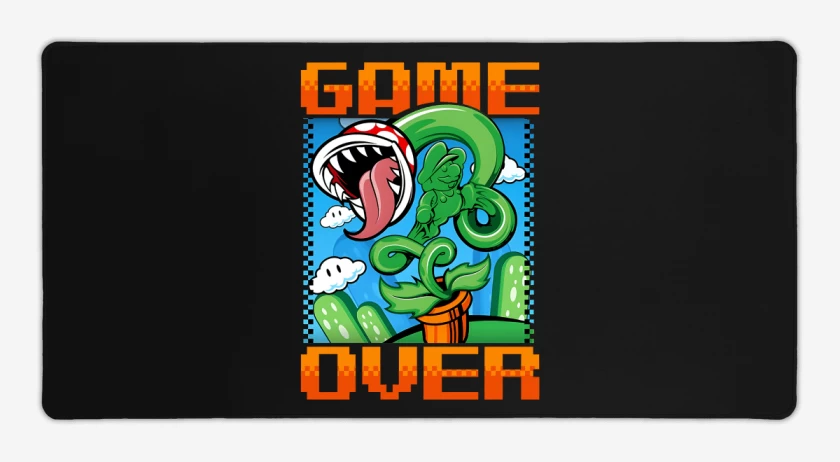 Mouse pad Gamer Game over Bigote