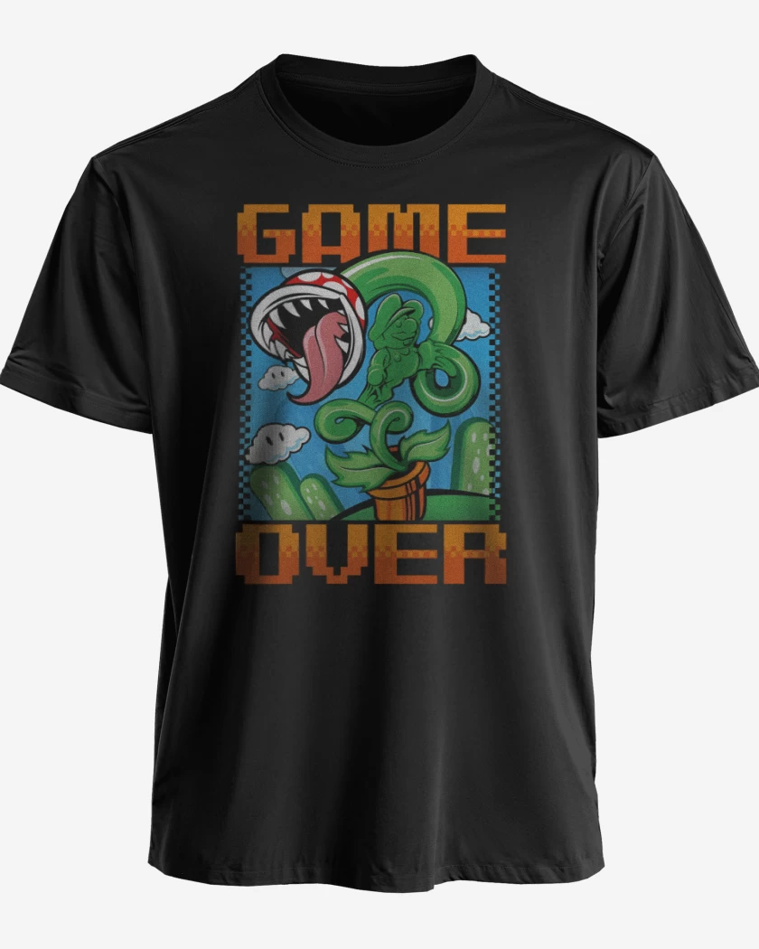 Polera Game over Bigote