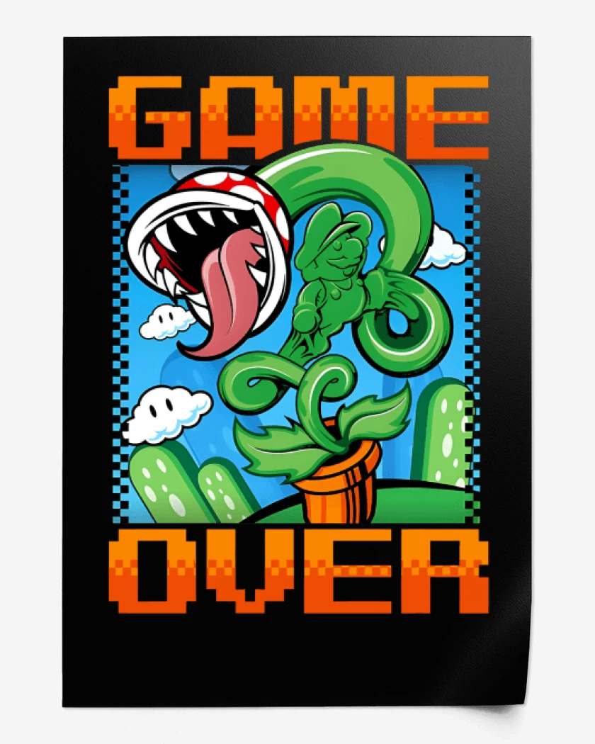 Print Game over Bigote