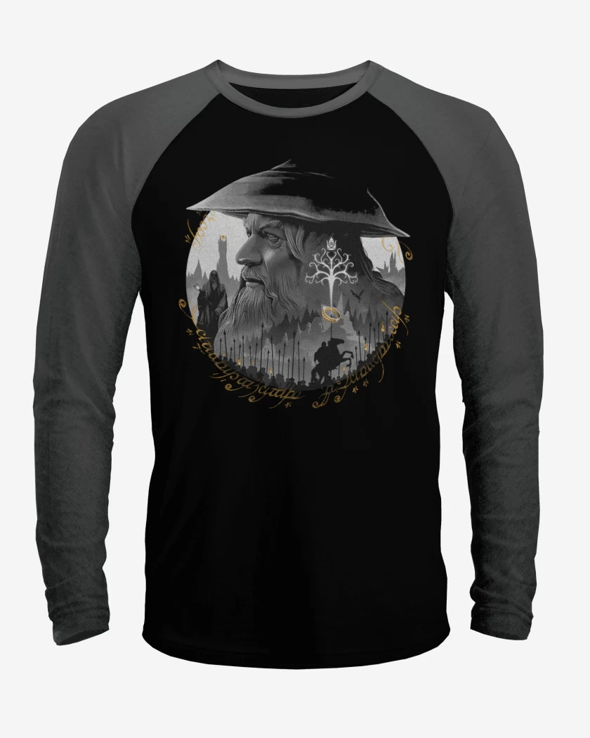 Polera Raglan Gandalf el gris
