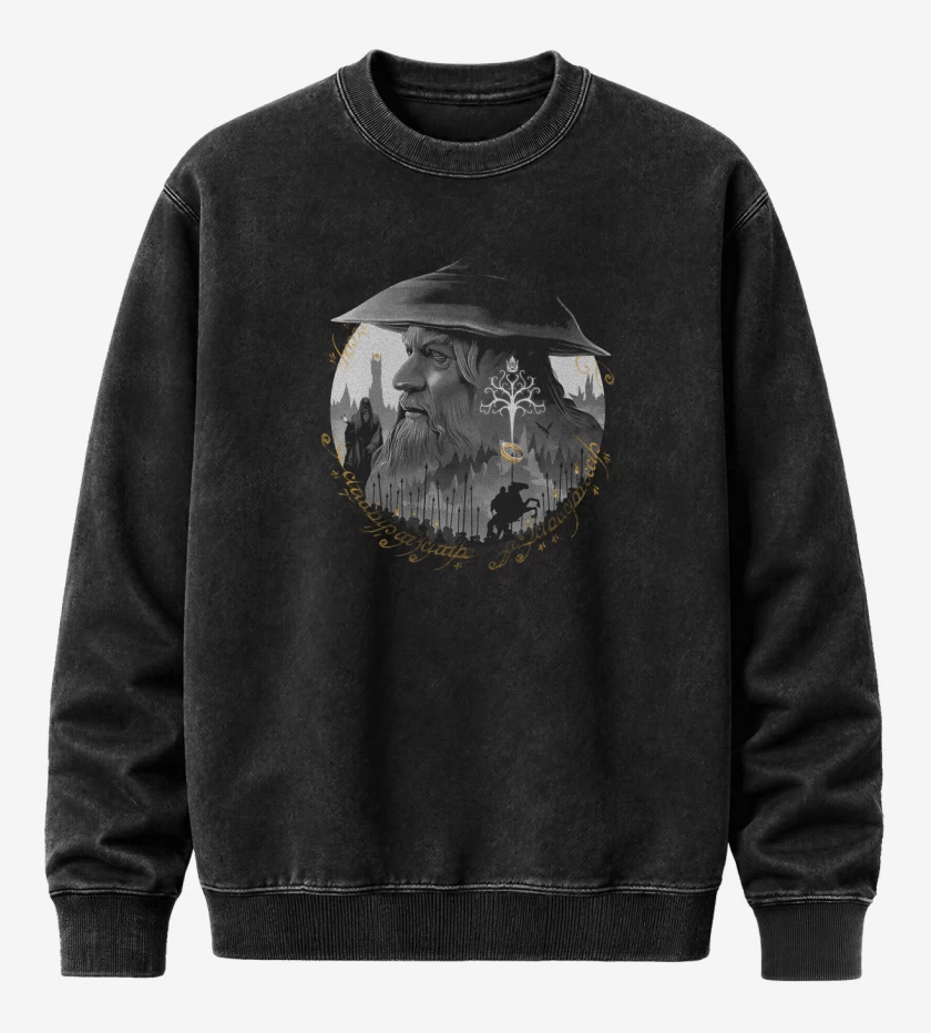 Poleron Polo Acid Wash Gandalf el gris