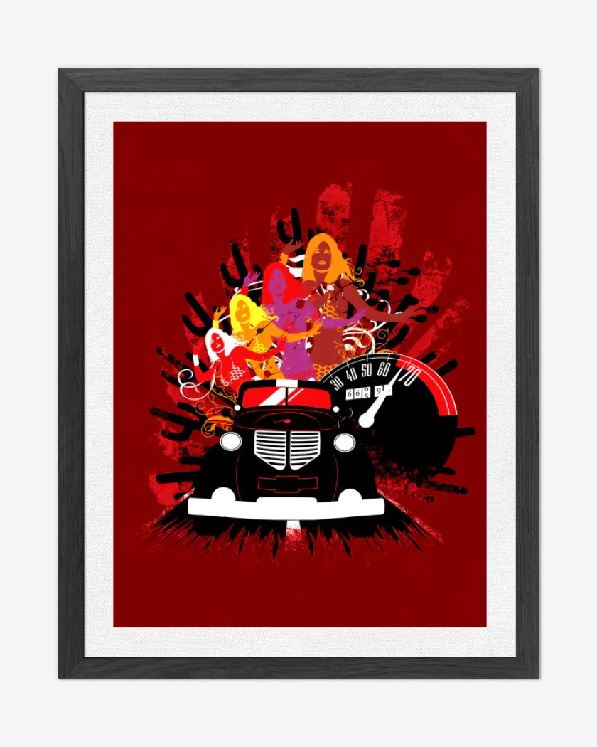 Cuadro decorativo Rojo de Go with the flow