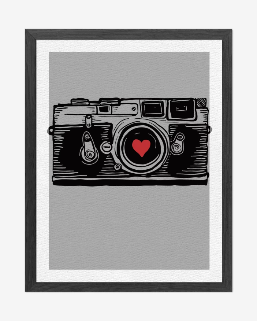 Cuadro decorativo Love Camera