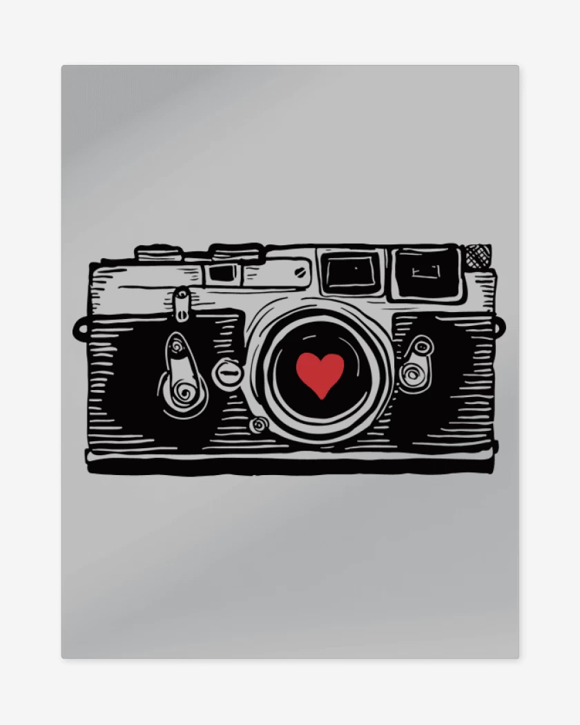 Print metalico Gris Melange de Love Camera