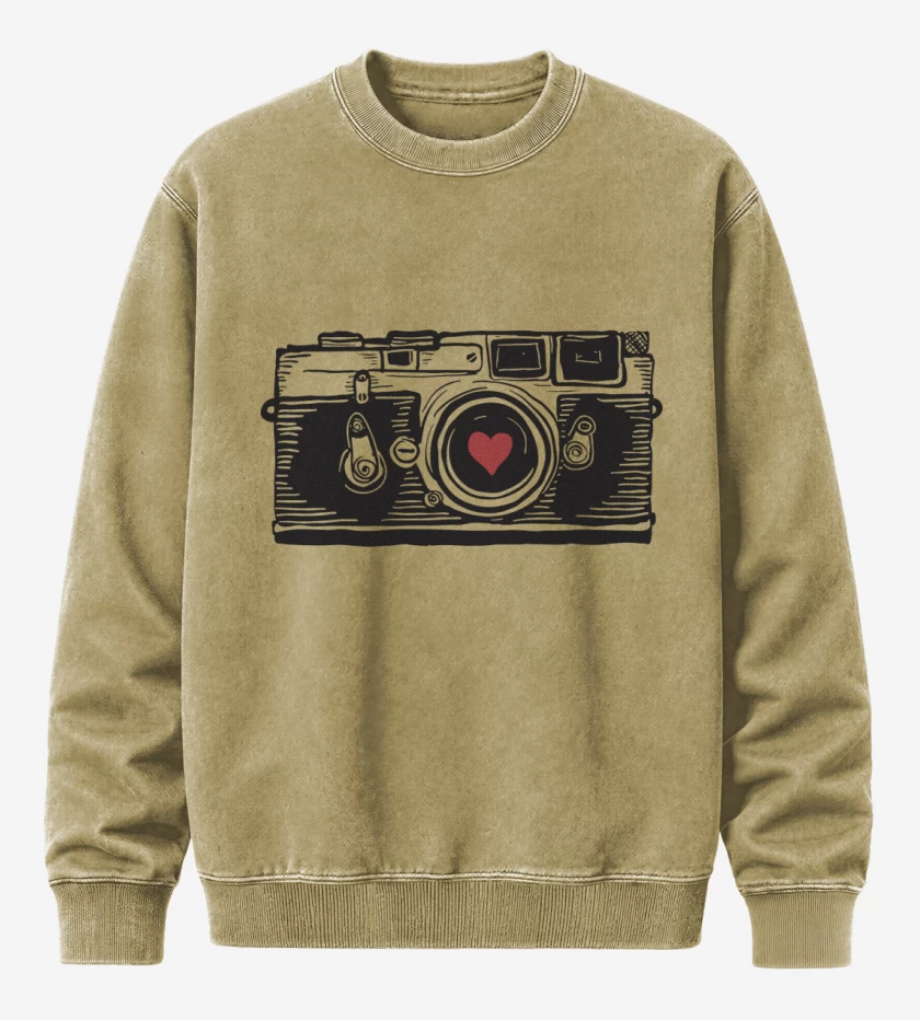 Poleron Polo Acid Wash Beige de Love Camera