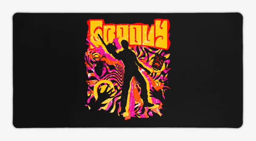 Mouse pad Gamer Negro de Groovy 2