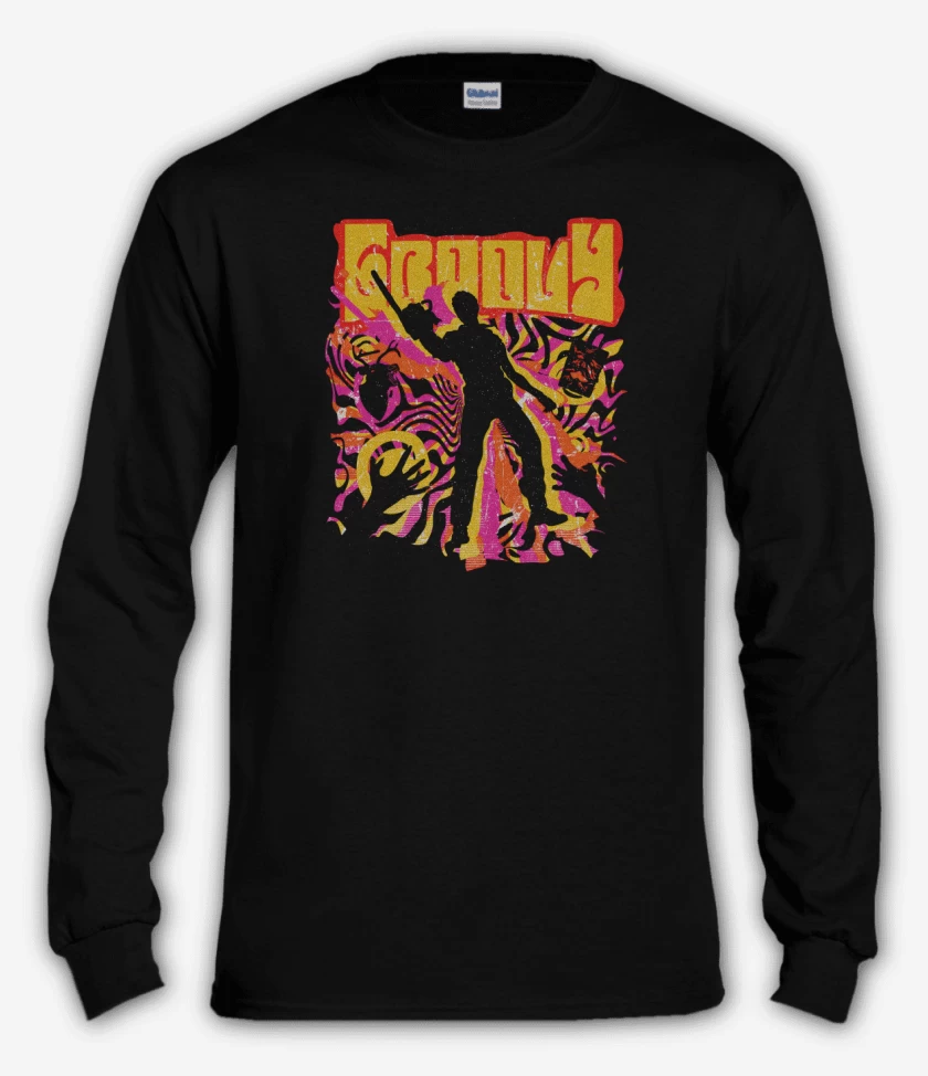 Polera manga larga Negro de Groovy 2