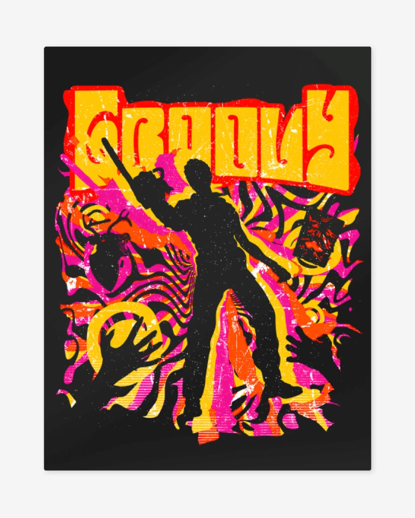 Print metalico Negro de Groovy 2