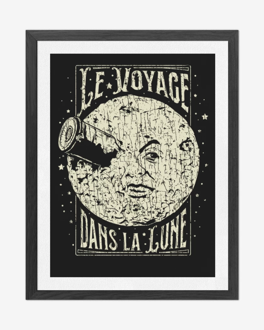 Cuadro decorativo Negro de Le voyage dans la lune