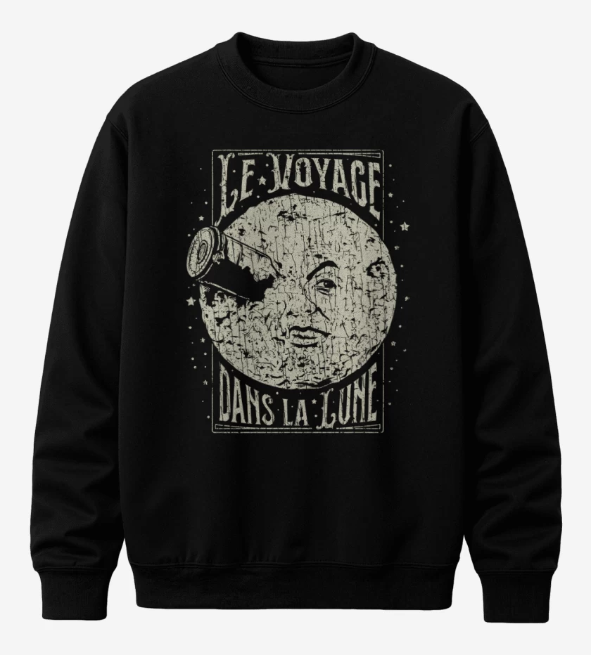 Poleron polo Negro de Le voyage dans la lune