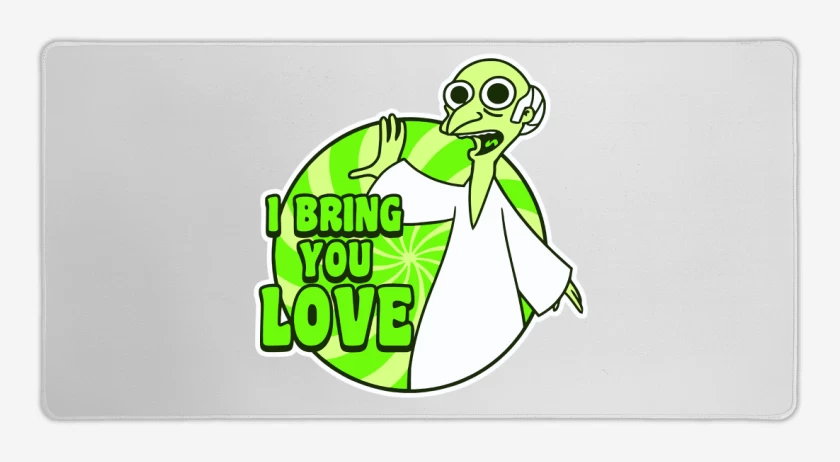 Mouse pad Gamer Blanco de Les traigo paz