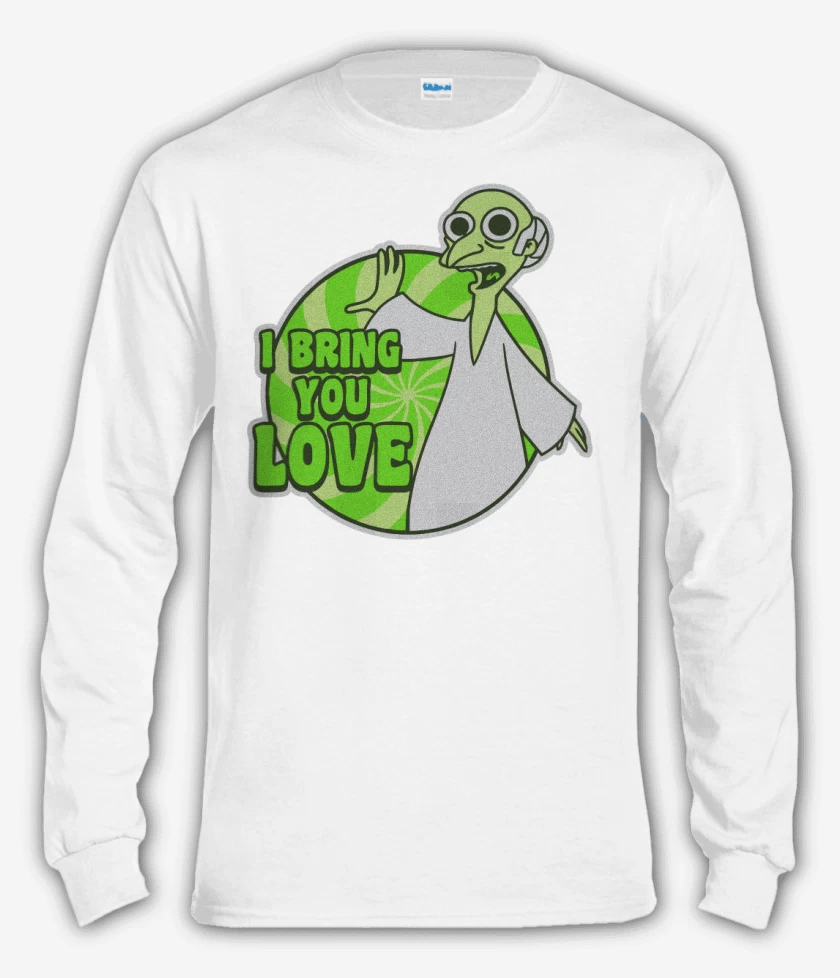 Polera manga larga Blanco de Les traigo paz