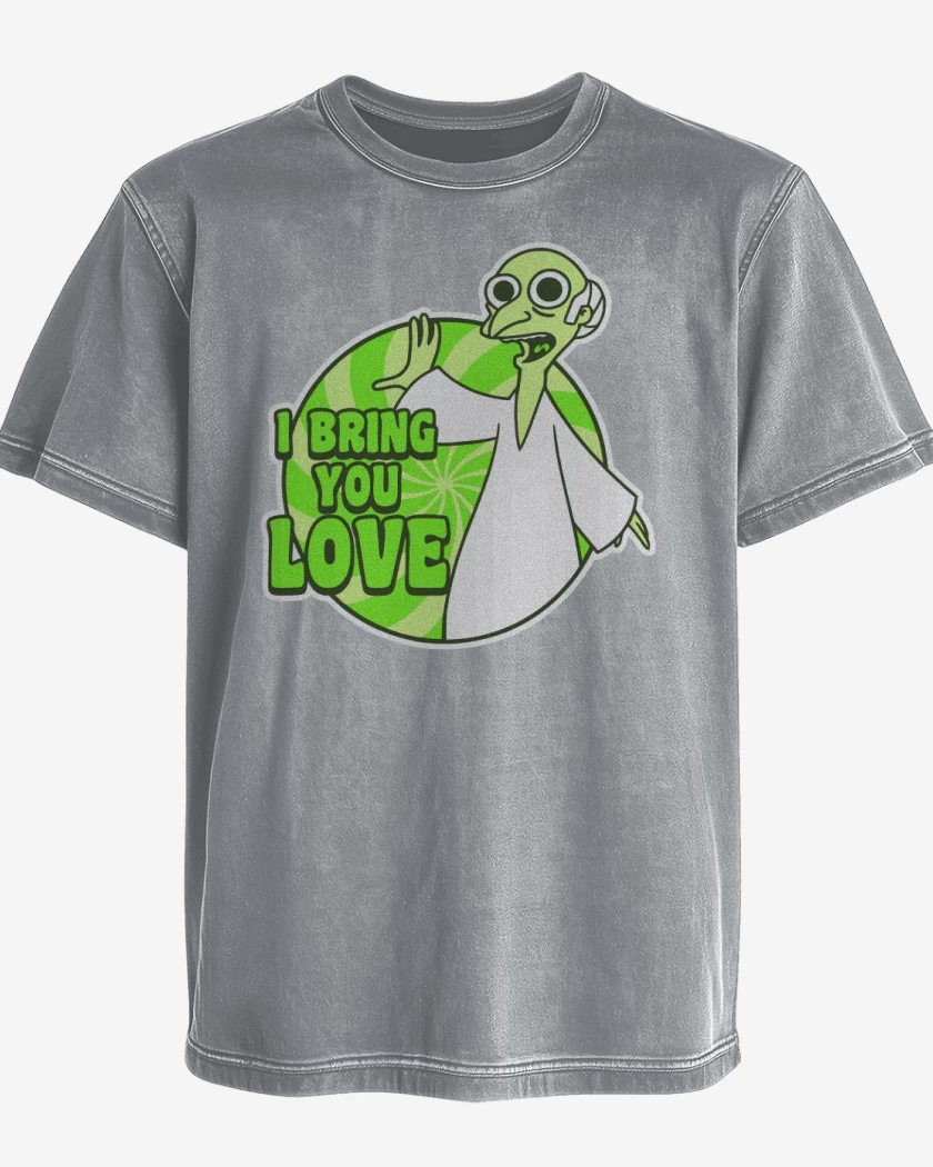 Polera desgastada Gris Melange de Les traigo paz