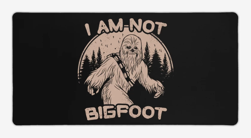 Mouse pad Gamer Negro de No soy Bigfoot