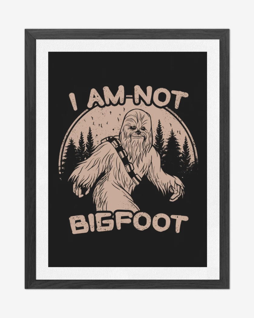 Cuadro decorativo Negro de No soy Bigfoot