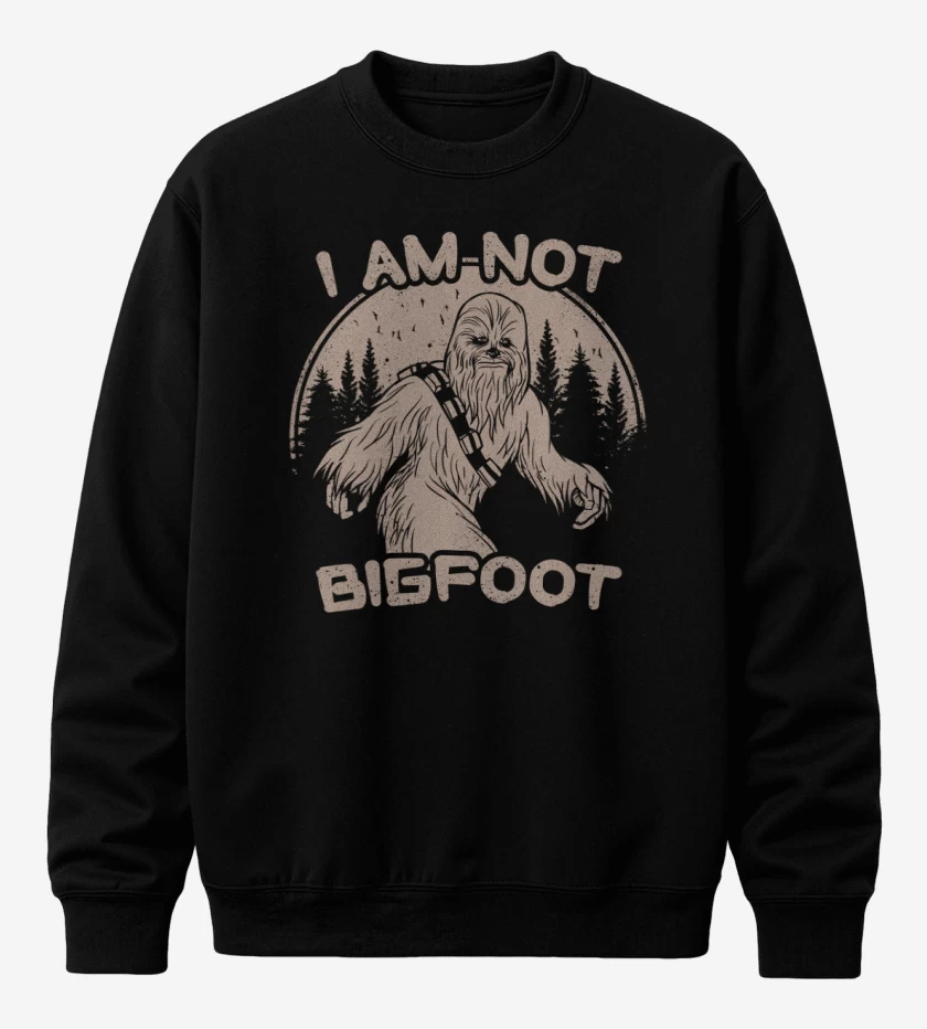Poleron polo Negro de No soy Bigfoot