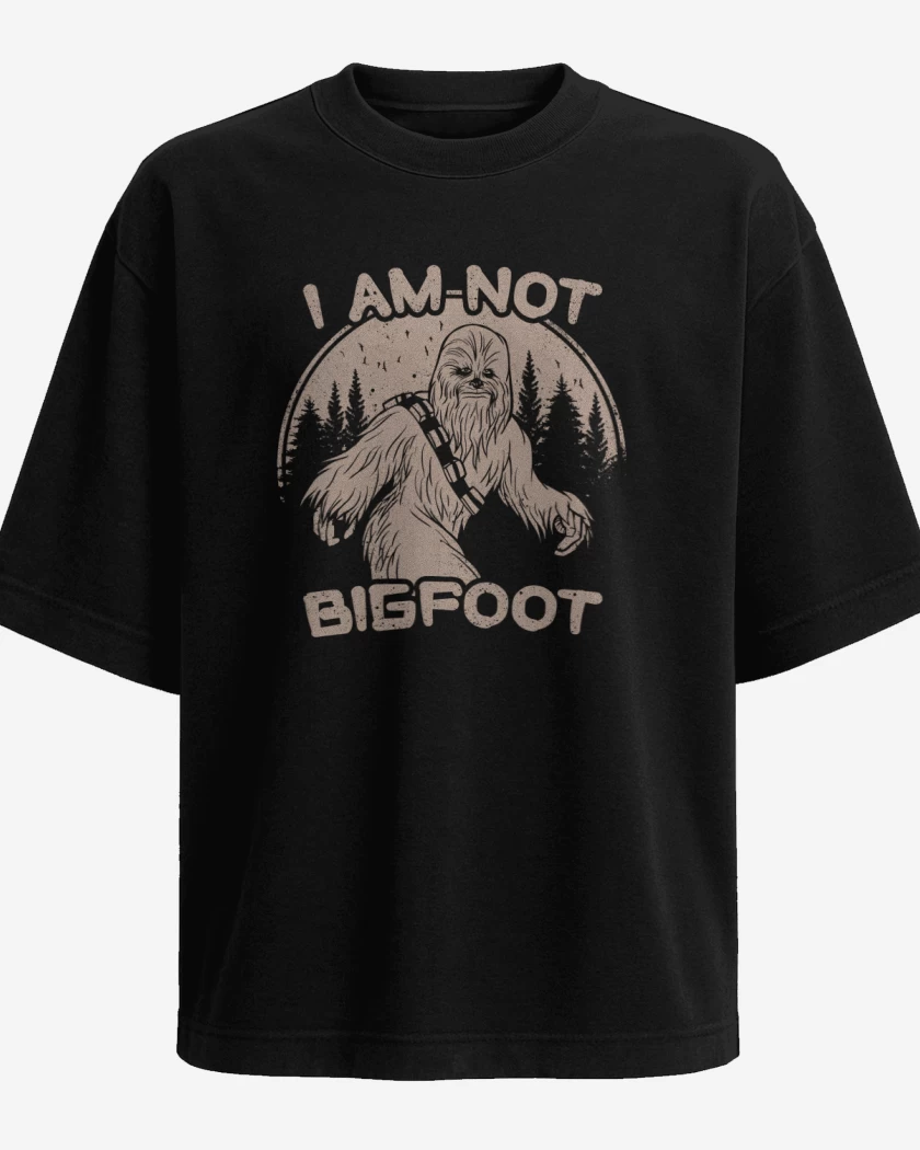 Polera Oversize Negro de No soy Bigfoot