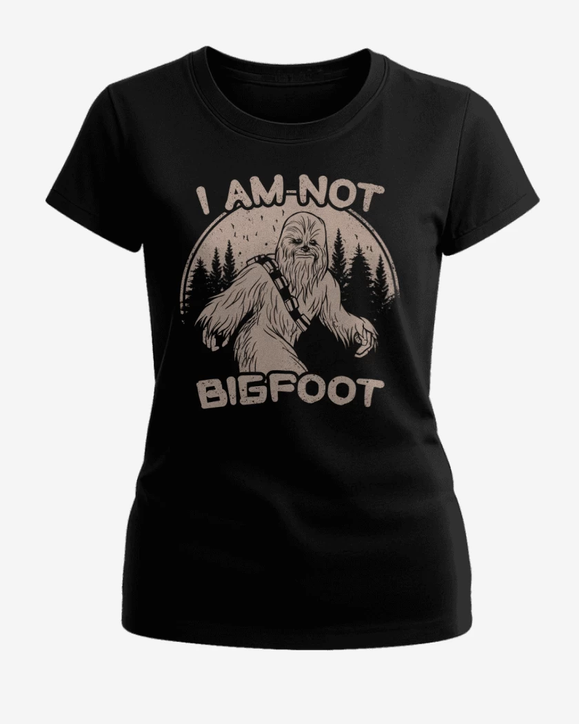Polera de Mujer Negro de No soy Bigfoot