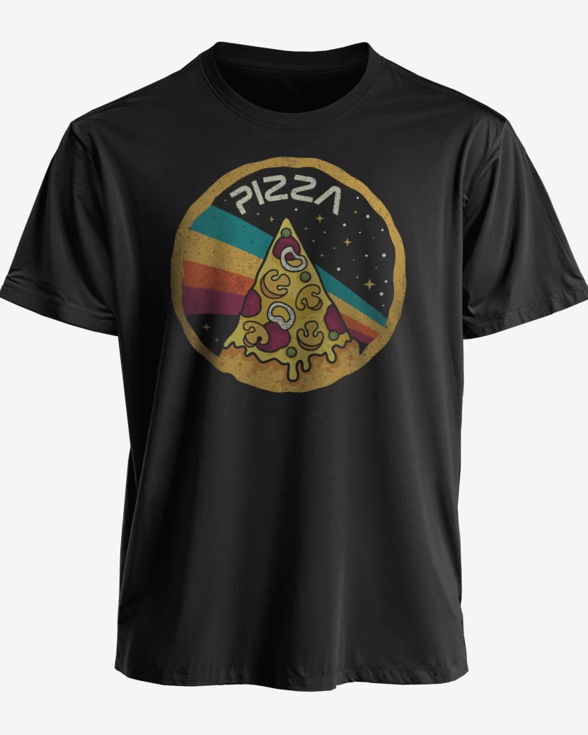 Polera Negro de PizzaNasa
