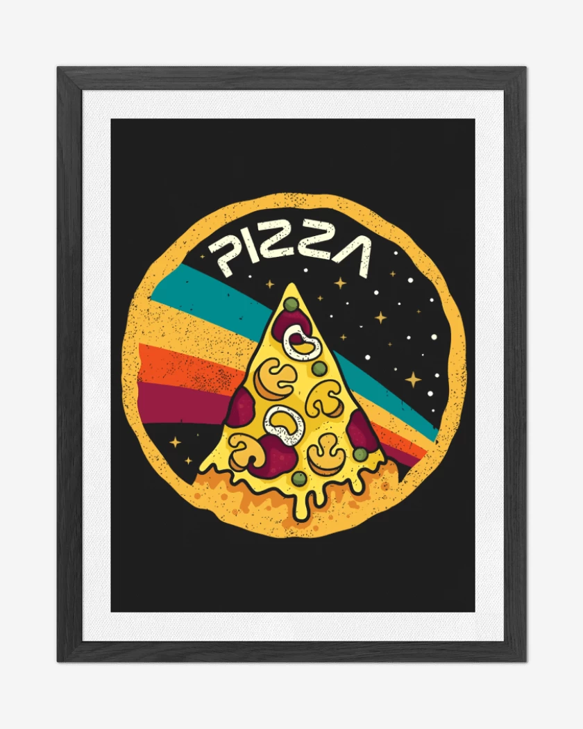 Cuadro decorativo Negro de PizzaNasa