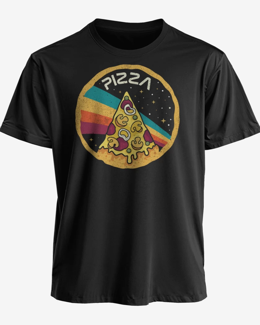Polera premium Negro de PizzaNasa