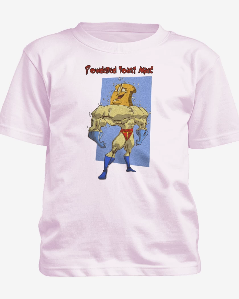 Polera de niño Rosa Pastel de Powdered Toast Man