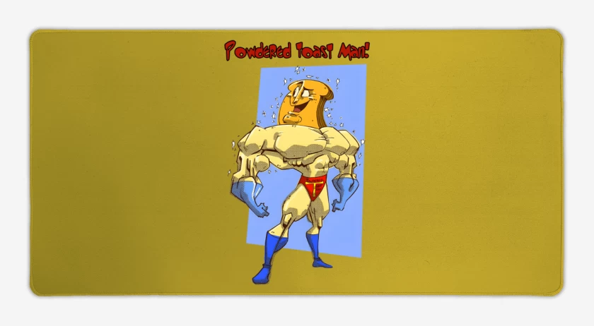 Mouse pad Gamer Amarillo de Powdered Toast Man