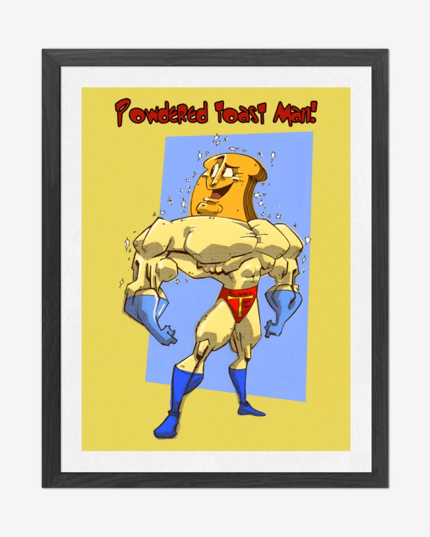 Cuadro decorativo Powdered Toast Man
