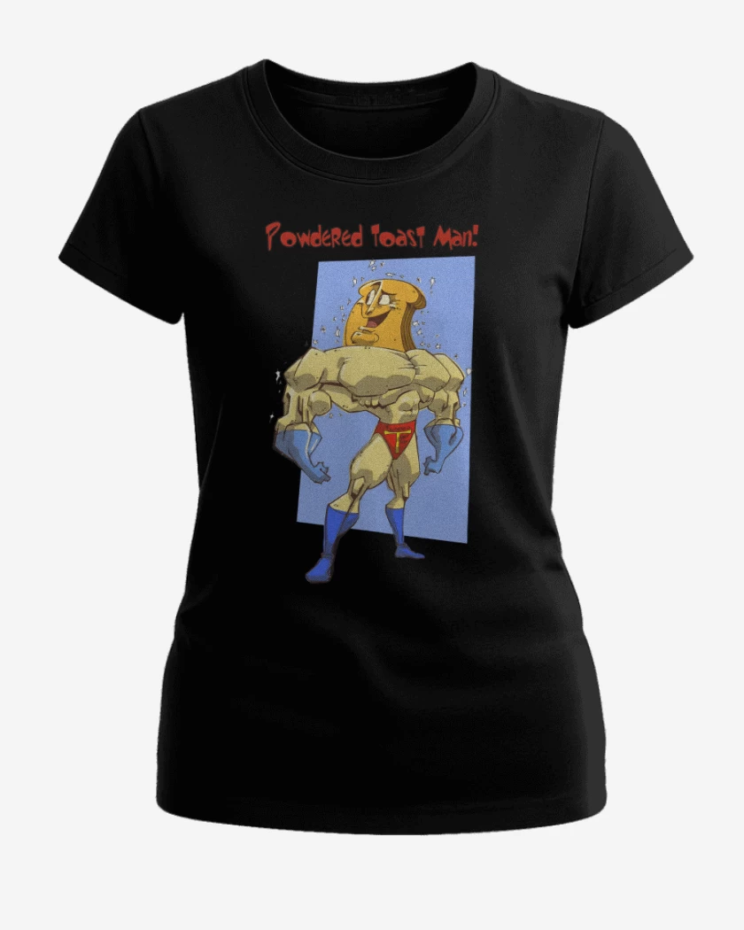 Polera de Mujer Negro de Powdered Toast Man