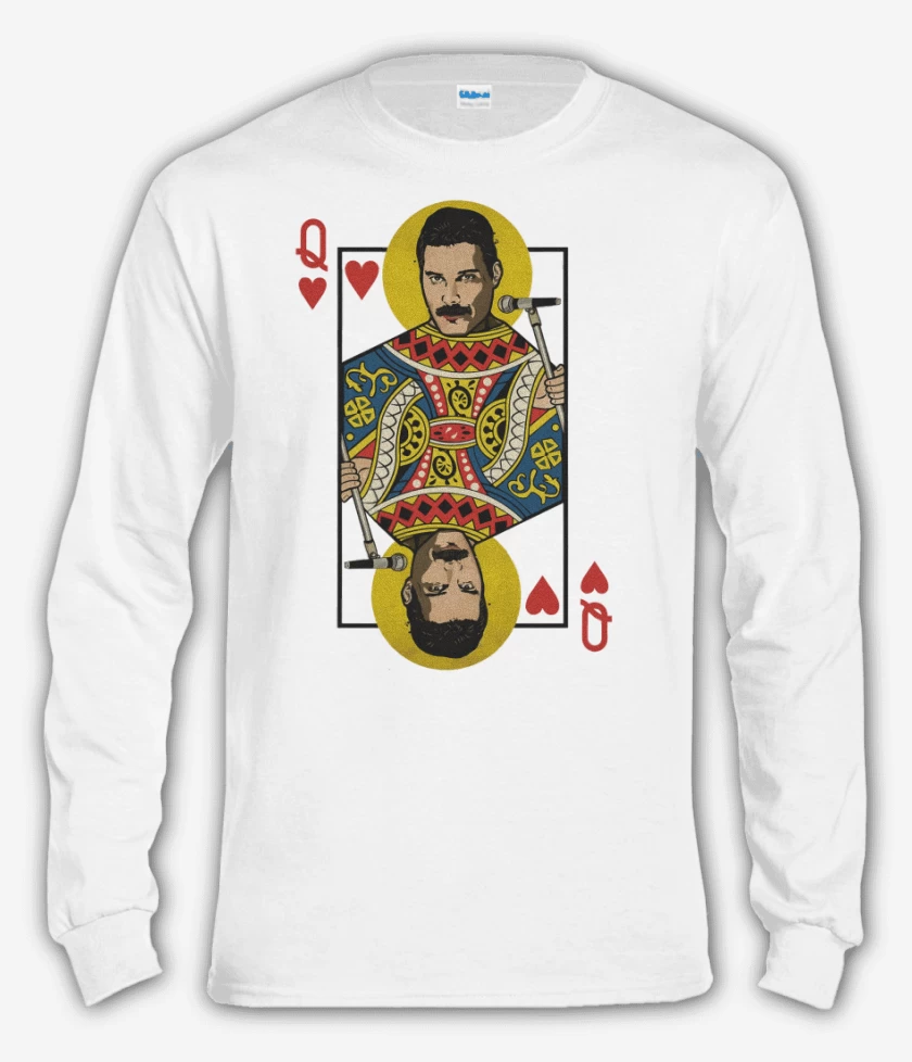 Polera manga larga Blanco de QueenA
