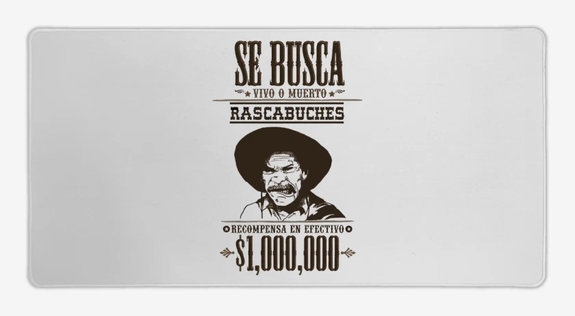 Mouse pad Gamer Blanco de Rascabuches