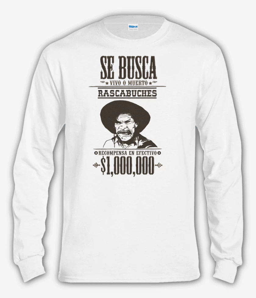 Polera manga larga Blanco de Rascabuches
