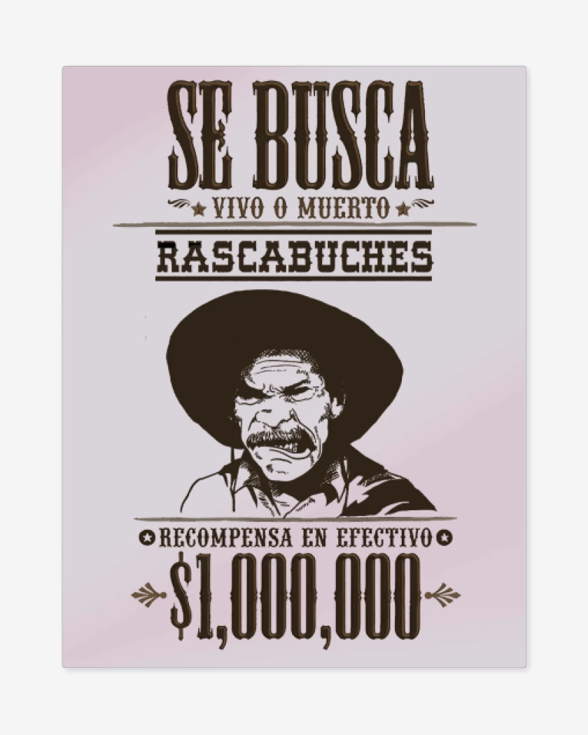Print metalico Rascabuches