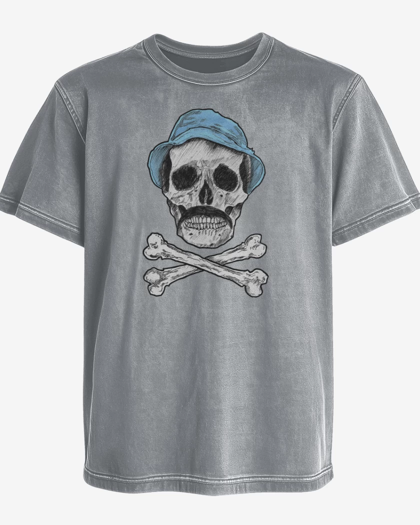 Polera desgastada Gris Melange de Significa PE LI GRO