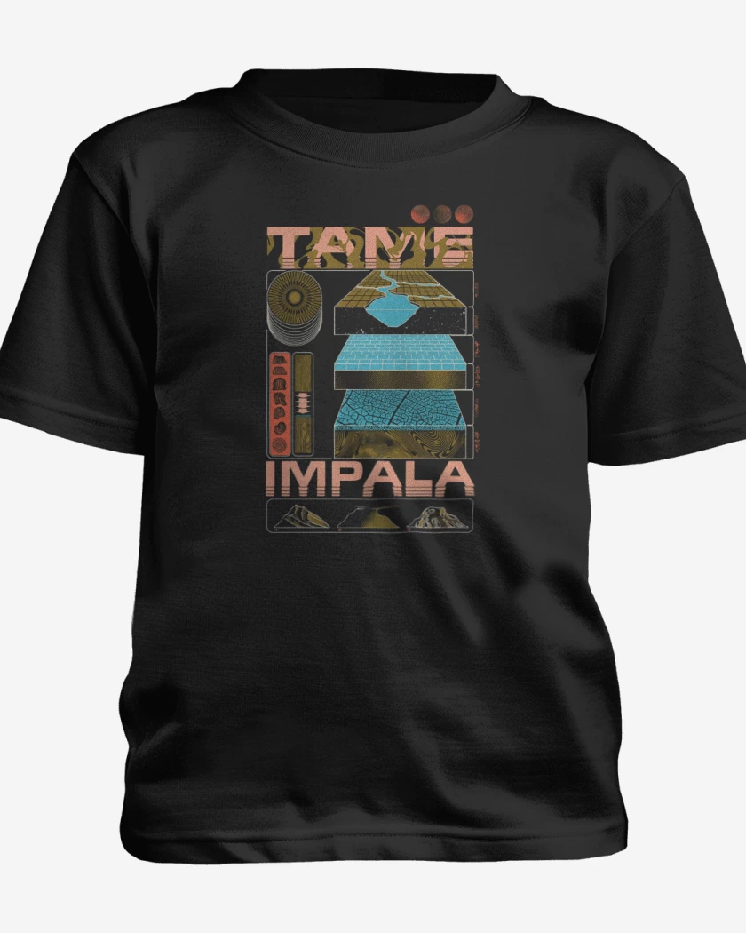 Polera de niño Negro de Tame Impala